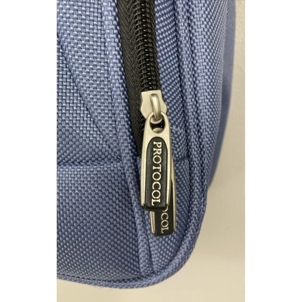 Protocol Laptop Overnight Travel Case w Crossbody Strap Blue